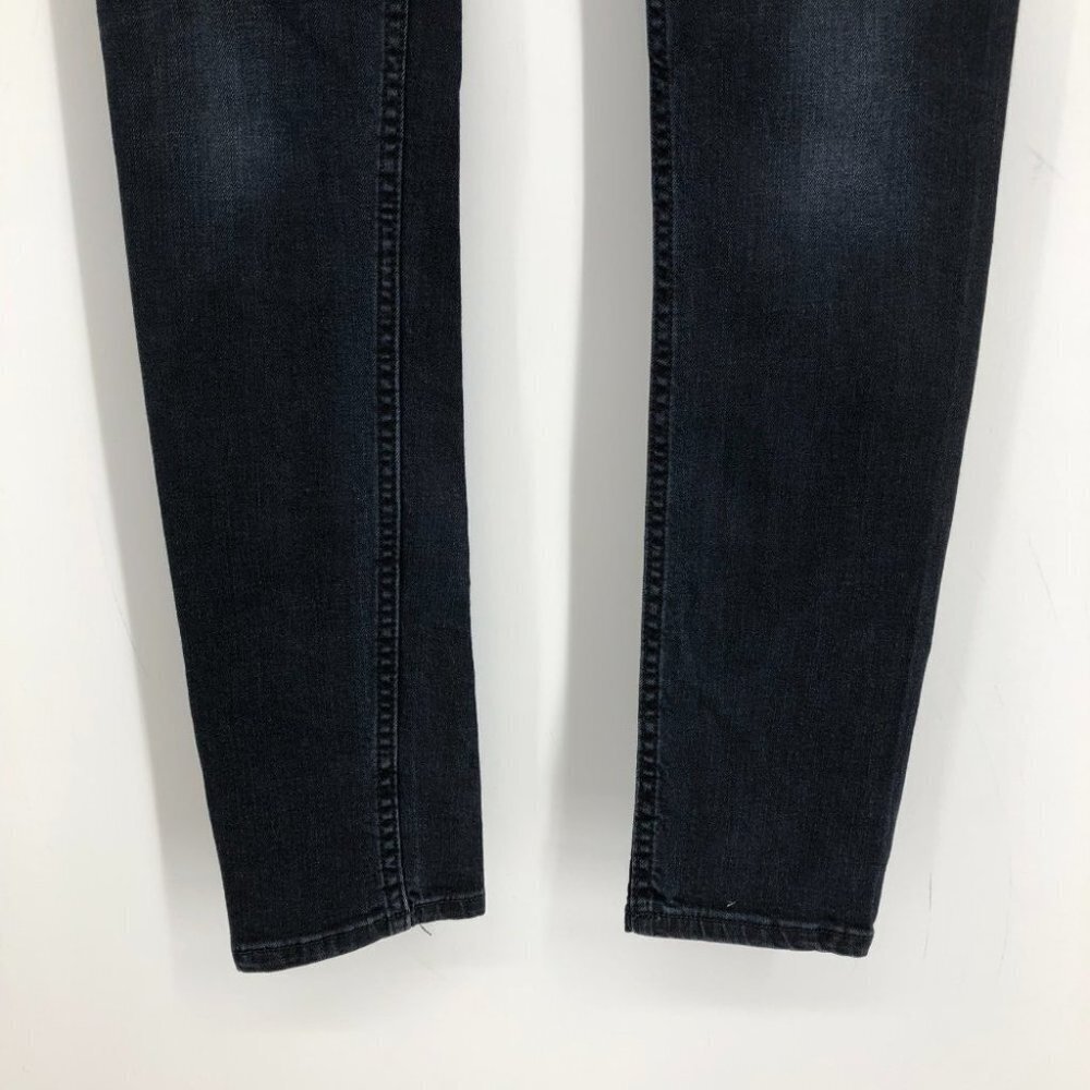 Acne Flex Basement Jeans Dark Indigo Blue Mid Rise Denim Skinny size 28 Tall - Picture 4 of 14
